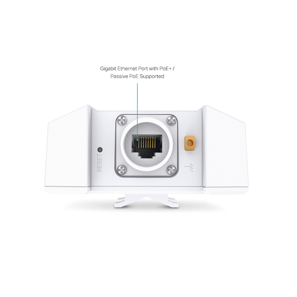 Punto de Acceso Omada Exterior-Interior / Wi-Fi 6 AX3000 MU-MIMO 2x2 / Mesh Omada / Alta Densidad de Usuarios / Configuración por Controlador o Stand-Alone / Para Montaje en Mástil/ Pared / Alimentación PoE+