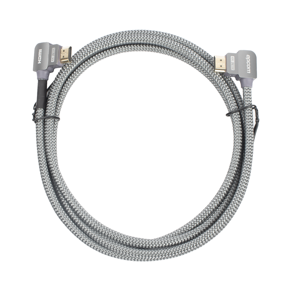 Cable HDMI Ángulo 90° | 2 Metros (6.56 Pies) | Alta Definición | Versión 2.0 | Alta Velocidad 18Gbps | 4K@60Hz |