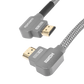 Cable HDMI Ángulo 90° | 2 Metros (6.56 Pies) | Alta Definición | Versión 2.0 | Alta Velocidad 18Gbps | 4K@60Hz |