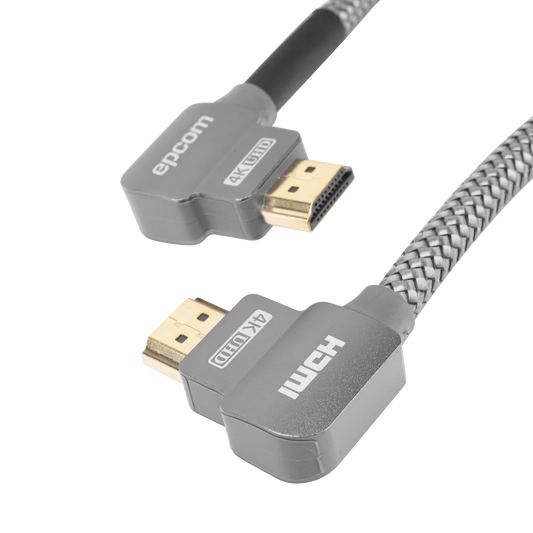 Cable HDMI Ángulo 90° | 3 Metros (9.84 Pies) | Alta Definición | Versión 2.0 | Alta Velocidad 18Gbps | 4K@60Hz |