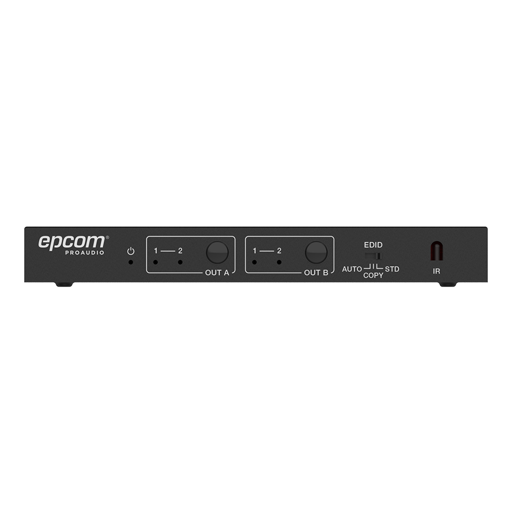 Matricial HDMI | 2x2 | 4K2K@60Hz | HDR | YCbCr 4:4:4 | EDID Auto | Extractor de Audio | Salida de audio análoga y digitalizados | HDCP 2.2 | 18 Gbps