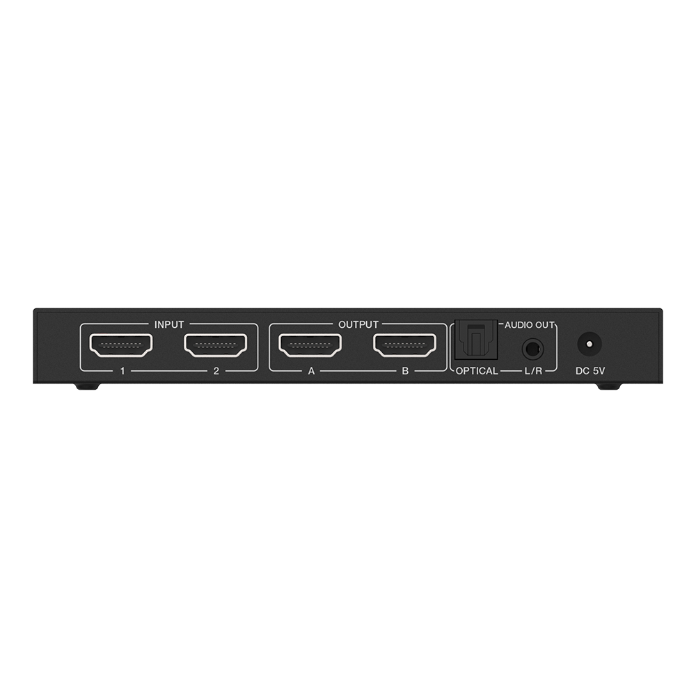 Matricial HDMI | 2x2 | 4K2K@60Hz | HDR | YCbCr 4:4:4 | EDID Auto | Extractor de Audio | Salida de audio análoga y digitalizados | HDCP 2.2 | 18 Gbps