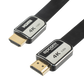 Cable HDMI de 3 Metros (9.84 Pies) | Alta Definición | Versión 2.0 | Alta Velocidad 18Gbps | 4K@60Hz | Conectores Chapados en Oro | Tipo Plano