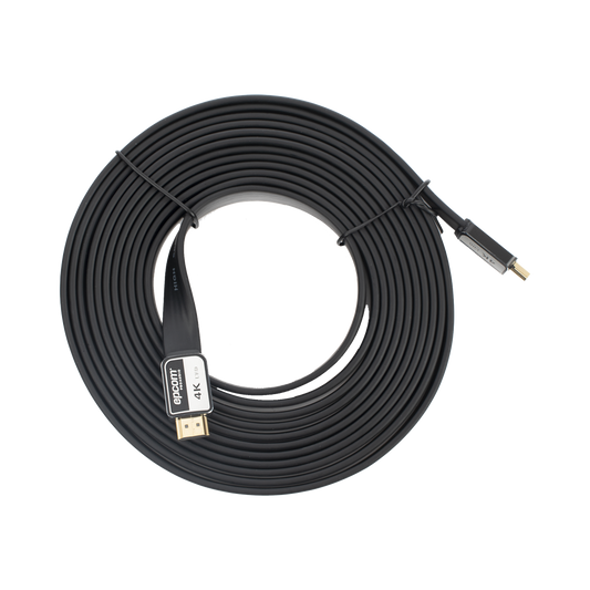 Cable HDMI de 5 Metros (16.40 Pies) | Alta Definición | Versión 2.0 | Alta Velocidad 18Gbps | 4K@60Hz | Conectores Chapados en Oro | Tipo Plano