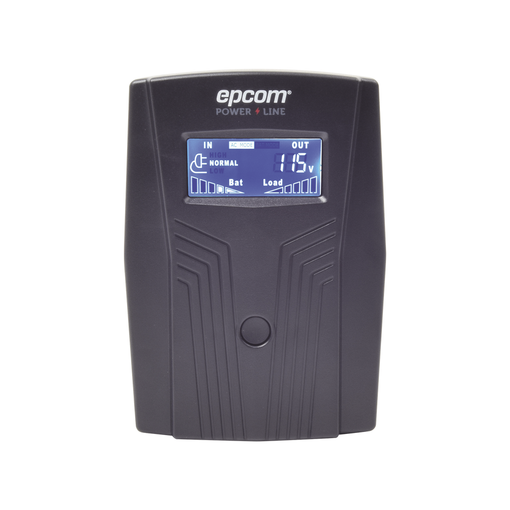 UPS de 600VA/360W / Topología Línea Interactiva / Entrada y Salida 120 Vca / Clavija NEMA 5-15P / 4 Tomas NEMA 5-15R