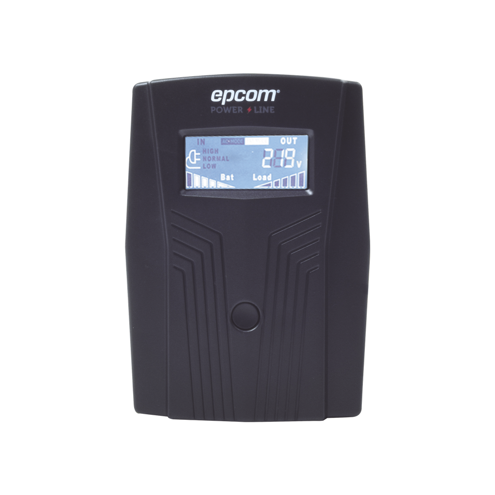 UPS de 850VA/510W / Topología Línea Interactiva / Entrada y Salida 120 Vca / Clavija NEMA 5-15P / 6 Tomas NEMA 5-15R / Sin RJ11 ni RJ45
