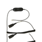 Cable para diademas BIZ1500, BIZ2300 y BIZ2400, para compatibilidad con telefonos AVAYA 96xx/16xx QD a RJ-9 (88001-03) (88001-04)