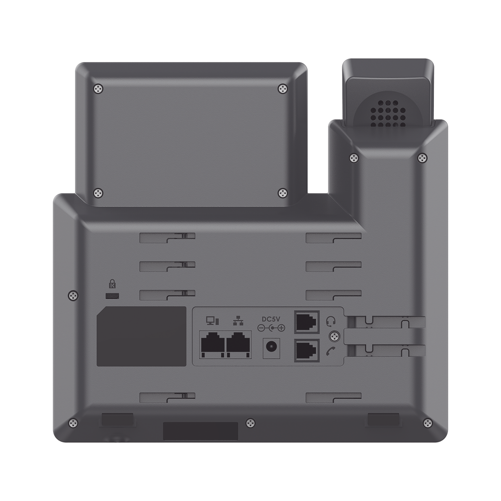 Teléfono IP Grado Operador, 3 líneas SIP con 6 cuentas, puertos Gigabit, codec Opus, IPV4/IPV6 con gestión en la nube GDMS
