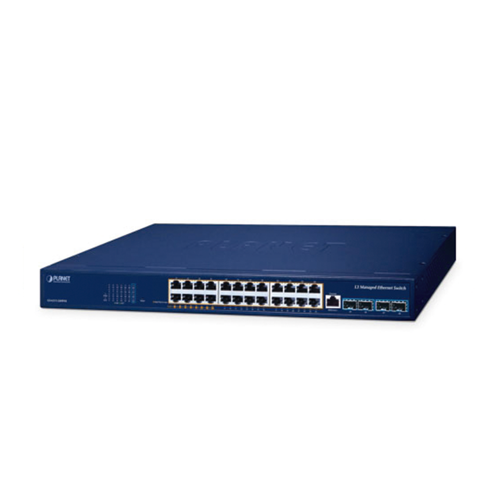Switch PoE Administrable Capa 3, 24 Puertos Gigabit, Hasta 480 W, 8 Puertos 802.3bt, 16 Puertos 802.3at, 4 Puertos SFP 10G
