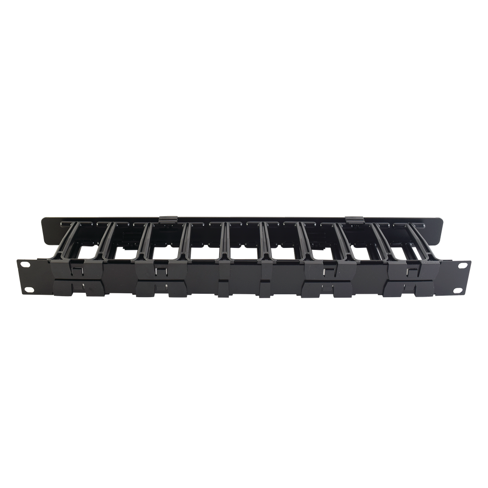 Organizador de Cable Horizontal RouteIT, Sencillo, Para Rack de 19in, 4in de profundidad, 1UR