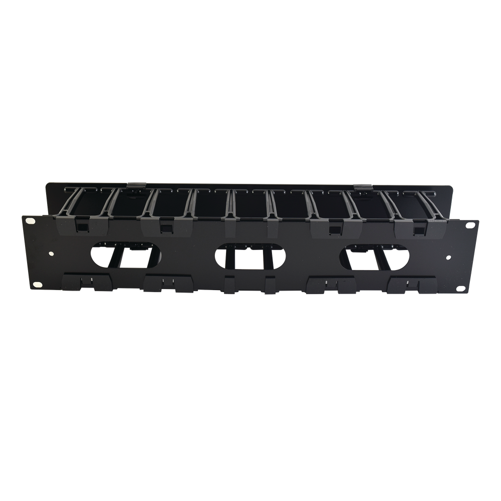 Organizador de Cable Horizontal RouteIT, Sencillo, Para Rack de 19in, 4in de profundidad, 2UR
