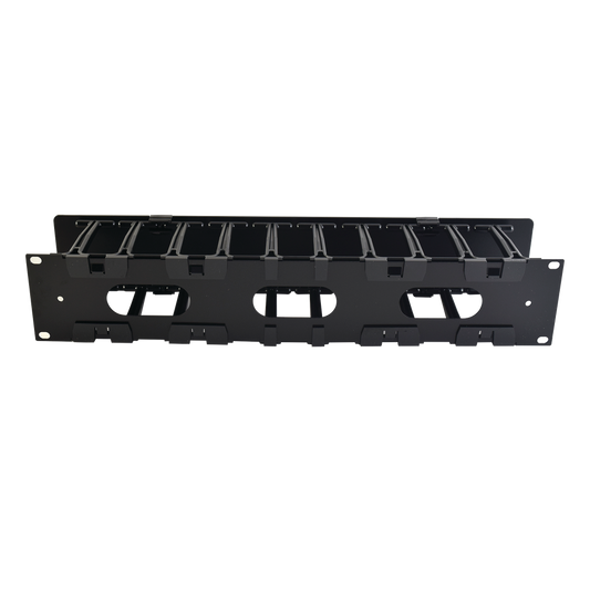 Organizador de Cable Horizontal RouteIT, Sencillo, Para Rack de 19in, 4in de profundidad, 2UR