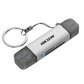 Lector de Tarjetas 2 en 1 / Conector Dual USB-A y USB-C / Soporta SD y Micro SD / 5 Gbps / Aleación de Aluminio