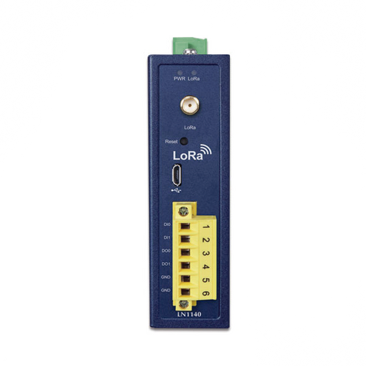 (LoRa) Controlador de nodo industrial IP30, Dos Interfaces de Entrada y Salida Digital,Soporta Protocolo LoRaWAN Clase C,