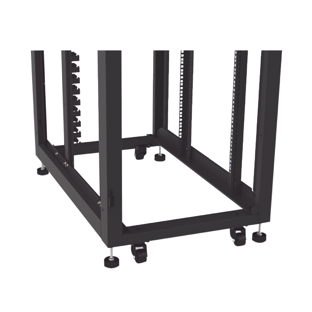 Gabinete para Telecomunicaciones Rack Estándar de 19", 42UR, 600 mm Ancho x 1000 mm Profundidad. Fabricado en Acero, Se envía el Gabinete Armado.