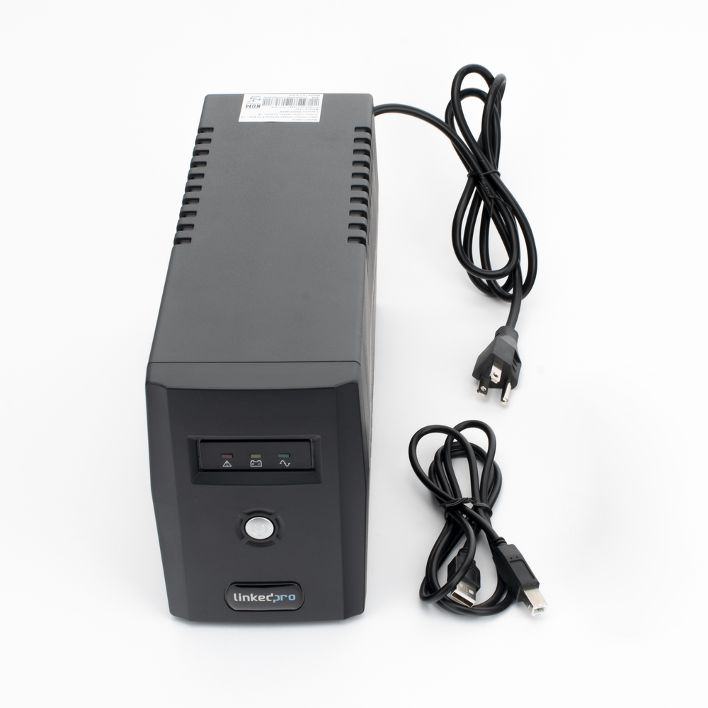 UPS 800VA/480 W Línea Interactiva 120Vca / 6 tomas 5-15R (4 Respaldadas) / Regulación de Voltaje / Protección RJ45
