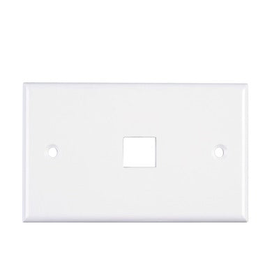 Placa de Pared de 1 Puerto, Keystone, Color Blanco