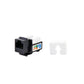 Módulo Jack Keystone Cat5e con Terminación 110 (Punchdown) para Faceplate - Color Negro