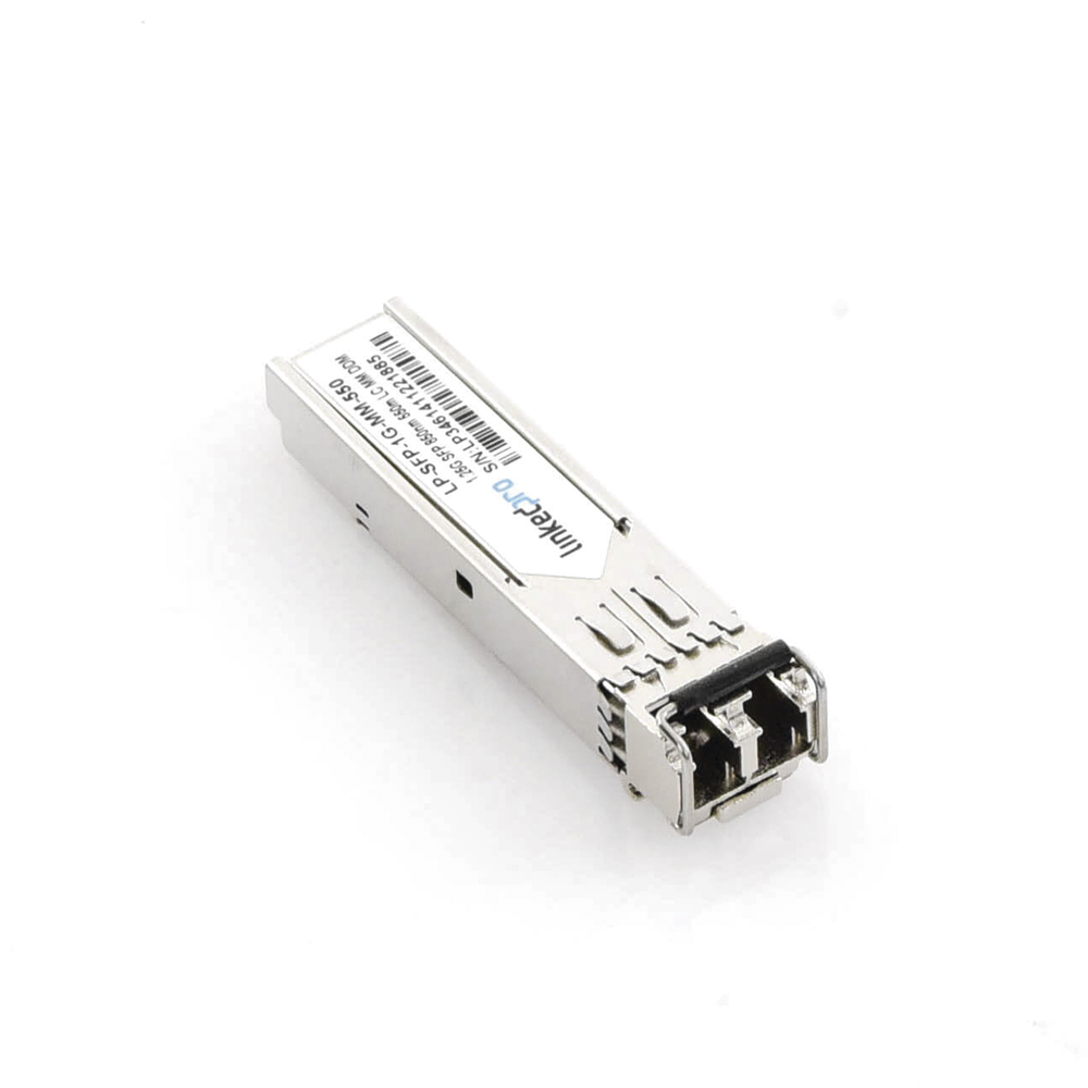 Transceptor Óptico SFP (Mini-Gbic) / Multimodo 850 nm / 1.25 Gbps / 1000BASE-SX / Conectores LC/UPC Dúplex / DDM / Hasta 550 m