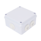 Caja de Conexiones Impermeable IP65, 7 Entradas, Dimensiones 100 x 100 x 70 mm, para Instalaciones Industriales, Comerciales y Residenciales, Incluye Tornillería para su Instalación