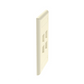 Placa de Pared Vertical, Salida Para 4 Puertos Keystone, Con Espacios Para Etiquetas, Color Marfil