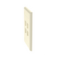 Placa de Pared Vertical, Salida Para 4 Puertos Keystone, Con Espacios Para Etiquetas, Color Marfil