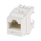 Conector Jack Estilo 110 (de Impacto), Tipo Keystone, Categoría 6, de 8 Posiciones y 8 Cables, Color Blanco Mate