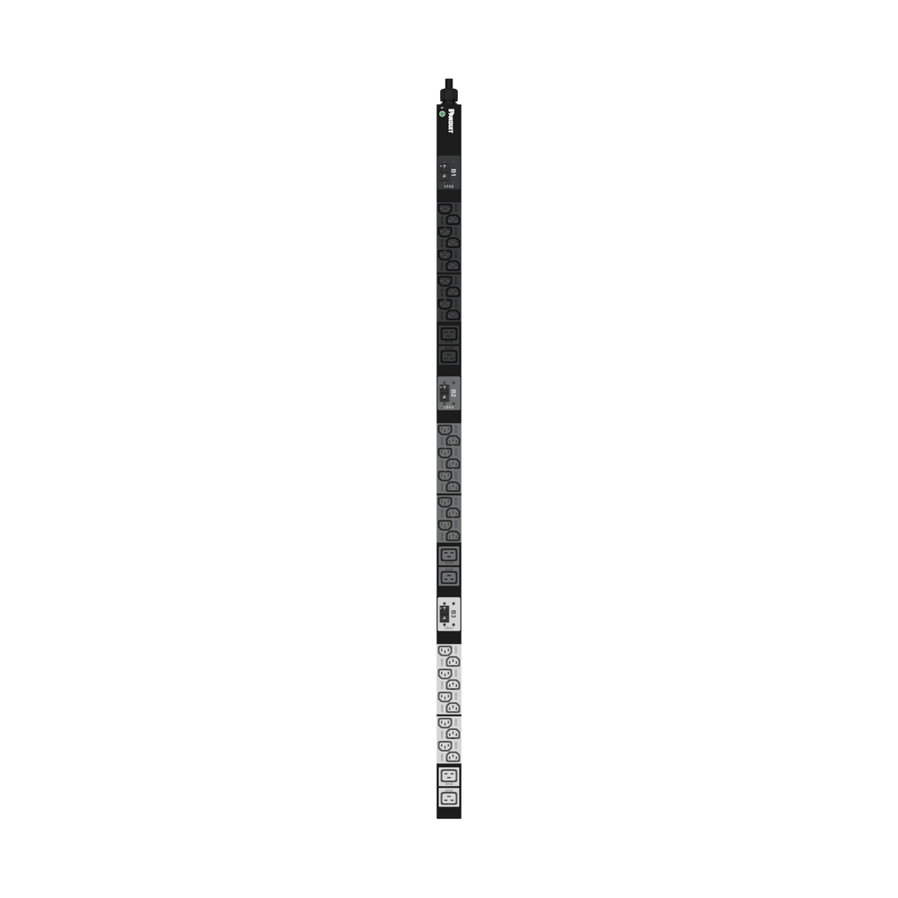 PDU Básico para Distribución de Energía, Enchufe de Entrada NEMA L15-30P, Con 30 Salidas C13 y 6 C19, de Instalación Vertical, 208 Vca, 30 Amp