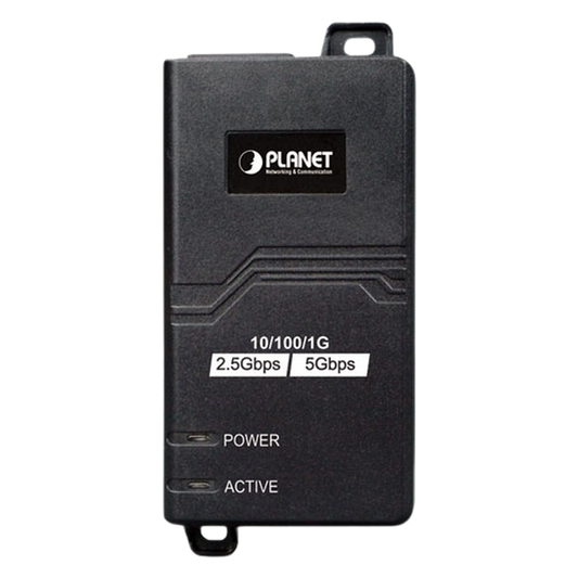 Inyector PoE 802.3 af/at, Hasta 30 W, con Puertos de 10/100/1000Mbps/ 2.5 Gbps/5 Gbps