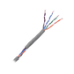 Cable Cat5e de Alto Rendimiento, con Certificaciones ETL, UL, Color Gris, de 100 Metros (328 Pies) para Aplicaciones en CCTV, Redes de Datos. Uso Interior.