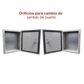 Gabinete de Acero IP66 Uso en Intemperie (250 x 300 x 150 mm) con Placa Trasera Interior Metálica y Compuerta Inferior Atornillable (Incluye Chapa y Llave T).