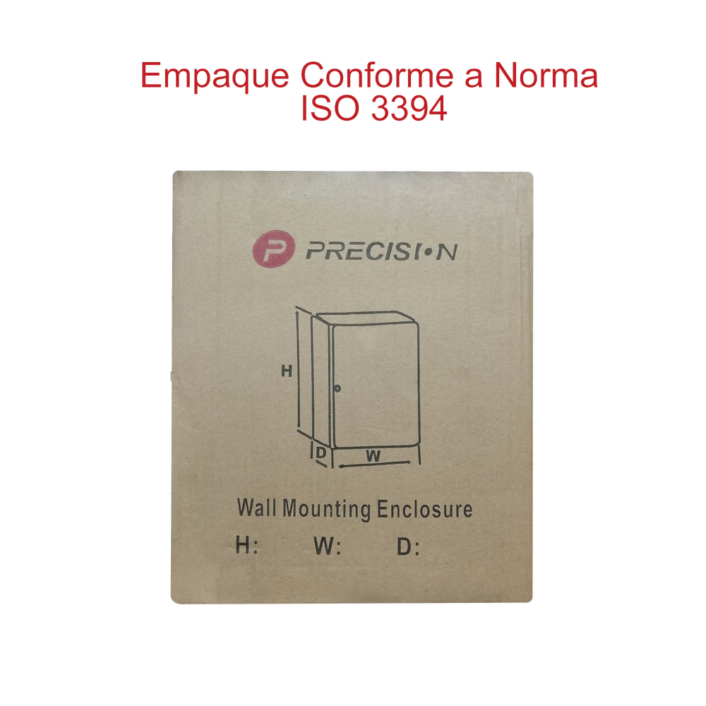 Gabinete de Acero IP66 Uso en Intemperie (300 x 400 x 200 mm) con Placa Trasera Interior de Metal y Compuerta Inferior Atornillable (Incluye Chapa y Llave T).
