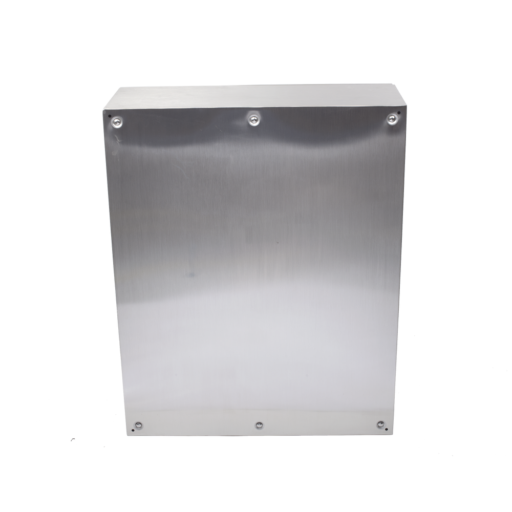 Gabinete de Acero Inoxidable IP66 Uso en Intemperie (800 x 1000 x 300 mm) con Placa Interna Galvanizada.