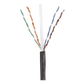 Bobina de Cable UTP de 4 Pares, PanNet, Para Exterior con Gel, Cat6 (23 AWG), Industrial para Climas Extremos, Color Negro, 305 Metros (1000 Pies)