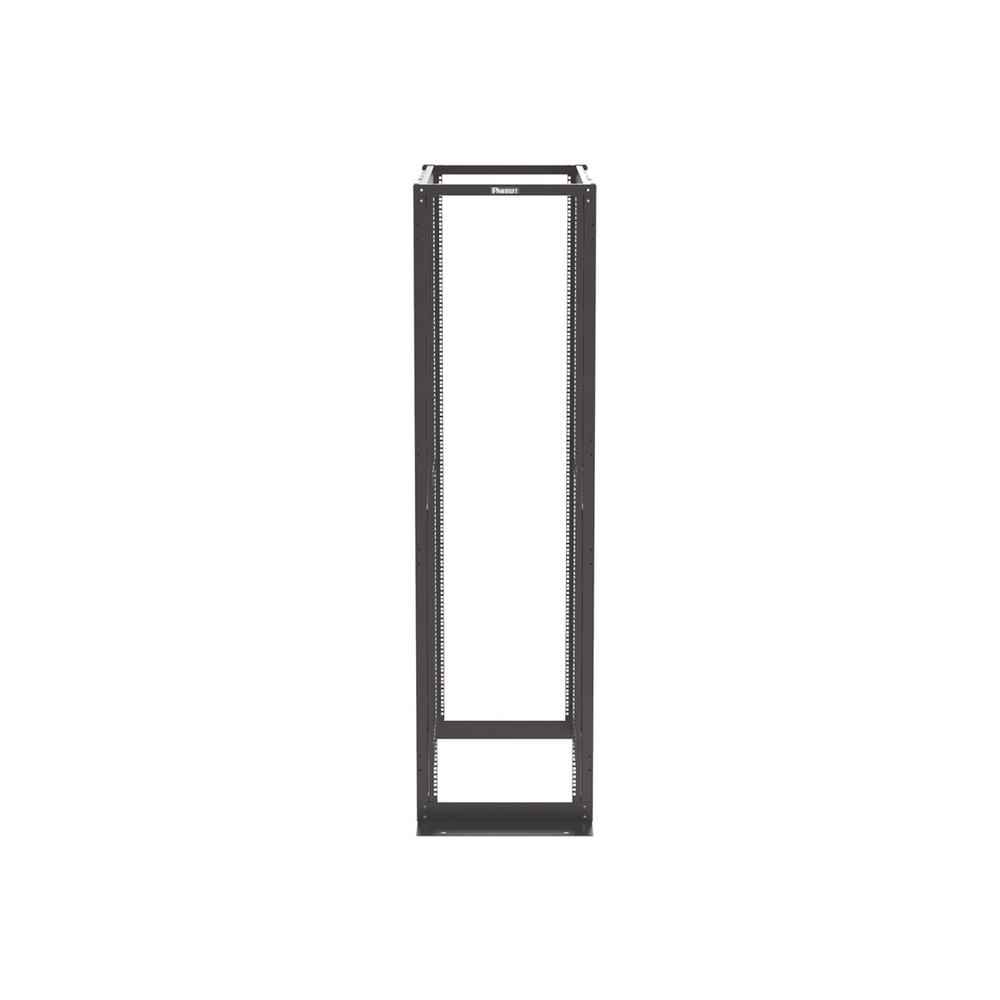 Rack de Cuatro Postes Estándar de 19", Rieles Con Orificio Para Tuerca Enjaulada, Profundidad Máxima de 41.5 in, 45 Unidades de Rack, Color Negro