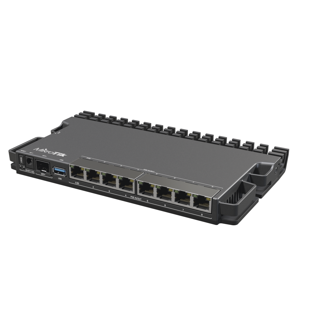 RB5009UPr+S+IN 8 puertos PoE in/out, 1 SFP+, Solo RouterOS v7