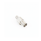 Conector BNC Hembra de 75 Ohm, Anillo Plegable para Cable RG-6/U, Níquel/ Oro/ Teflón.
