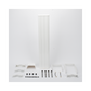 Antena Sectorial de 90° AirMetro con 20 dBi en Banda 5Ghz (5150-5850 Mhz) Slant 45° Compatibilidad Multi-Marca para enlaces Multipunto, Conectores SMA Hembra Inverso.