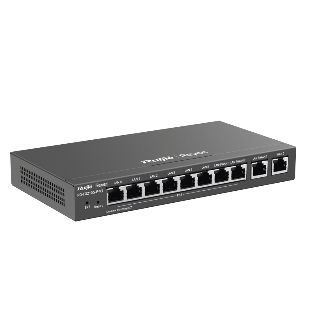 Router Balanceador con Función SD-WAN, PoE+ hasta 110 Watts, Hasta 4 Servicios de Internet y hasta 200 clientes con desempeño de 1 Gbps