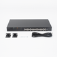 Switch PoE+ no Administrable, hasta 370 Watts Ideal para CCTV, 24 Puertos 10/100 PoE+, 2 Uplinks Gigabit (1 SFP COMBO)