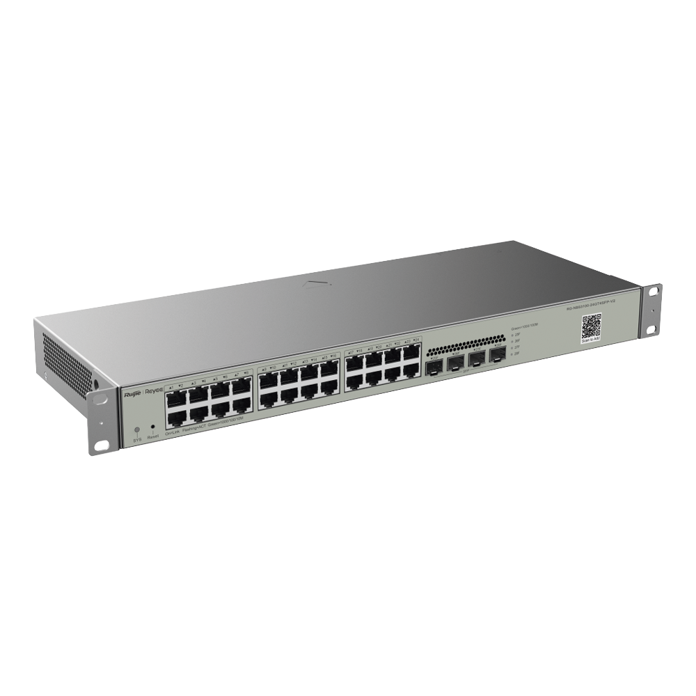 Switch Administrable L2, 24 Puertos Eth 1G, 4 puertos SFP 1G, Administración Remota en la Nube.