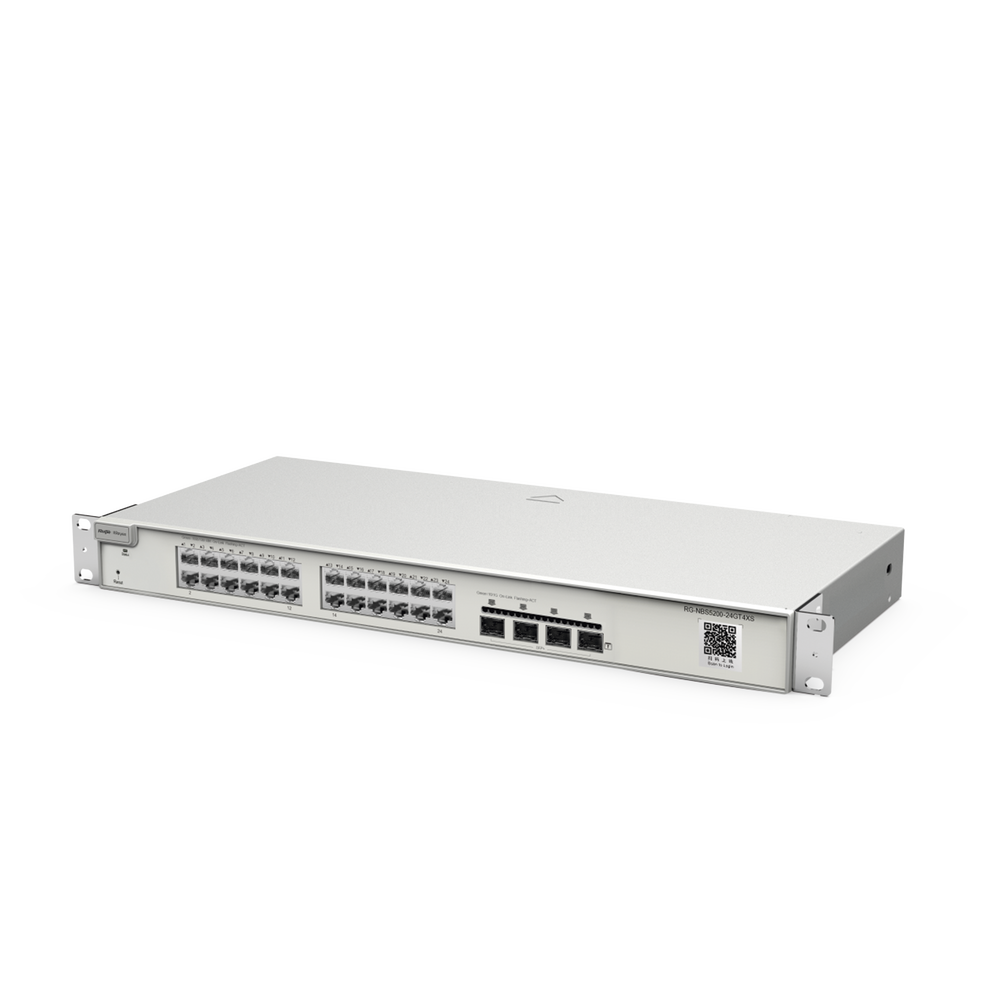 Switch Administrable Capa 3 con 24 puertos Gigabit + 4 SFP+ para fibra 10Gb, gestión gratuita desde la nube