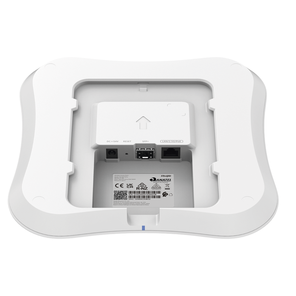 Punto de Acceso Mesh Wi-Fi 7 para Alta Densidad, Tri-banda hasta 600 Usuarios, ancho de banda de hasta 13 Gbps , interior con puerto 2.5Gb y SFP+ 10G, 802.11 BE14000 MU-MIMO 8x8