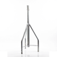 Tramo de Remate / Copete, tubo industrial 1 1/4" con tubo central 2 3/8", galvanizado por electrólisis.