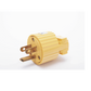 Clavija con Abrazadera Plástica Aterrizada  / 127 V CA 15 A Max.  / Fabricada en Plastico ABS.