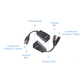 Kit de transceptores activos TURBO HD. Convierte 36/24 Vcc a 12 Vcc regulados, a través de cable  UTP Cat5e / 6. Transmision de 200 m (Revisar tabla de resoluciones )