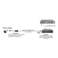 Kit de transceptores activos TURBO HD. Convierte 36/24 Vcc a 12 Vcc regulados, a través de cable  UTP Cat5e / 6. Transmision de 200 m (Revisar tabla de resoluciones )
