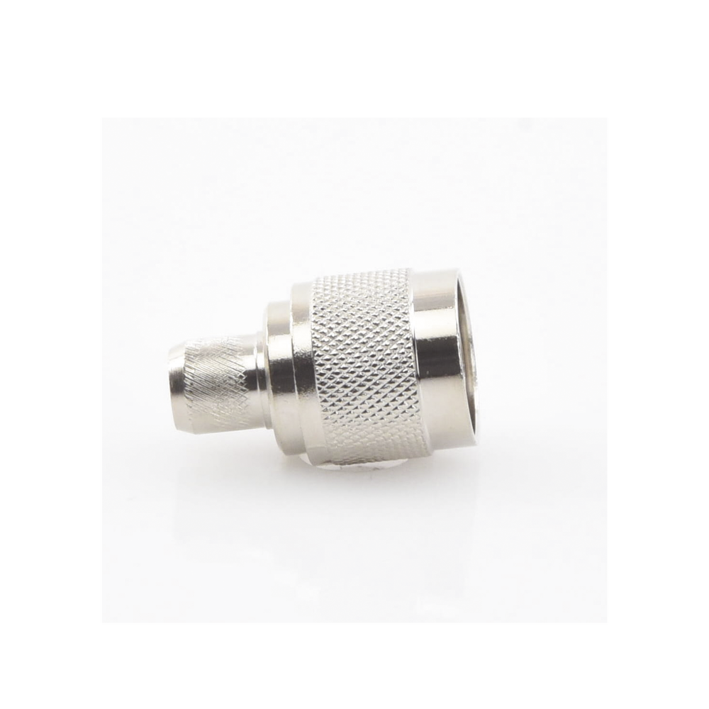 Conector N Macho para 75 Ohm de Anillo Plegable para cable RG-11, Niquel /Oro /Teflón.