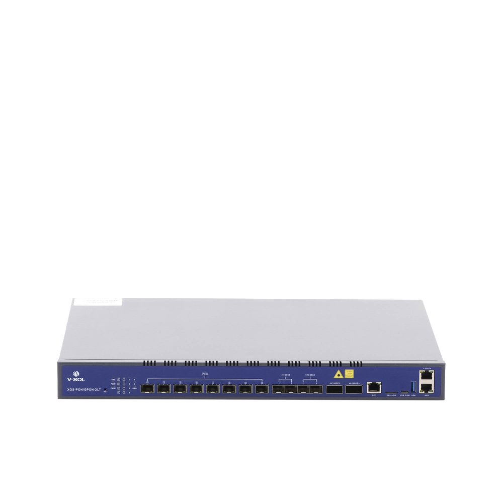 OLT Combo de 8 Puertos XGSPON/GPON / 7 Puertos Uplink (1 Puerto RJ45 + 4 Puertos SFP28 + 2 Puertos QSFP28) /  Hasta 2,048 ONUs