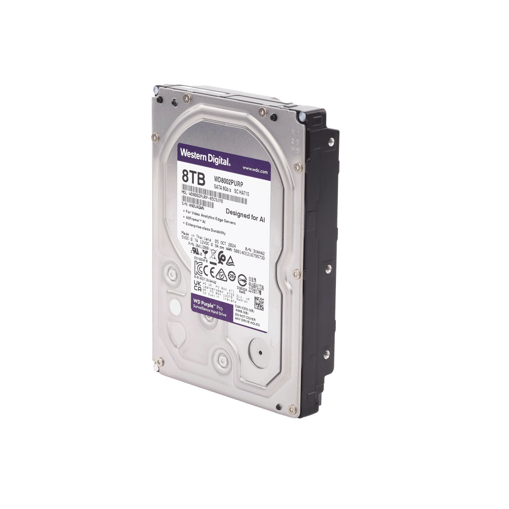 Disco duro WD de 8TB / 7200RPM / Optimizado para soluciones de video inteligente